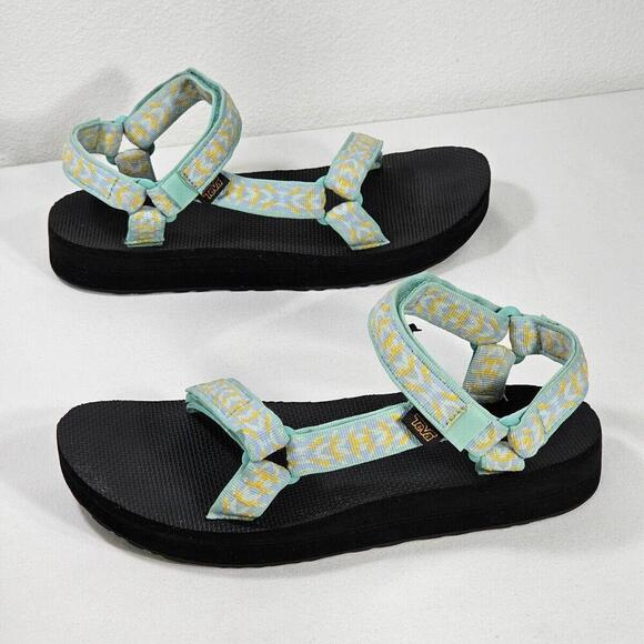 Teva Women's Midform Universal Platform Sandals 1090969 Triton Cascade Size 11 - Picture 1 of 4